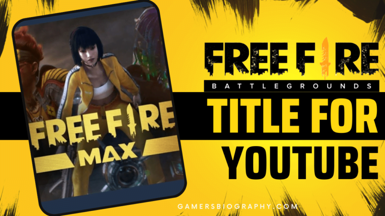 free fire title for youtube